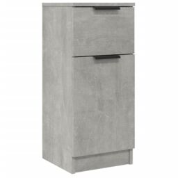 Berkfield Home Sideboard Concrete Grey 30x30x70 cm Engineered Wood - Size: 30 x 30 x 70 cm - thumbnail 2