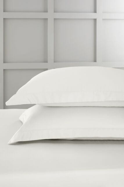 Bianca '400 Thread Count Cotton Sateen' Oxford Pillowcase Pair in Ivory - image 1