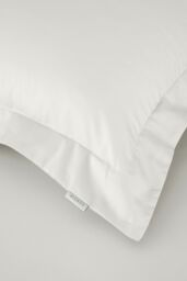 Bianca '400 Thread Count Cotton Sateen' Oxford Pillowcase Pair in Ivory - thumbnail 3