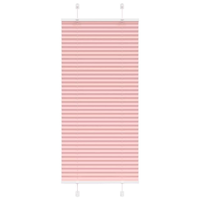 Berkfield Home Pleated Blind Pink 55x150 cm Fabric Width 54.4 cm Polyester - image 1