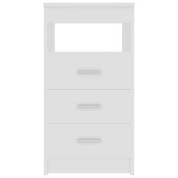 Berkfield Home Drawer Cabinet White 40x50x76 cm Engineered Wood - Size: 40 x 50 x 76 cm - thumbnail 4