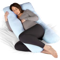 Dreamcatcher Pregnancy Pillow Micro Fleece U Shaped Maternity Support Pillow Blue - thumbnail 1