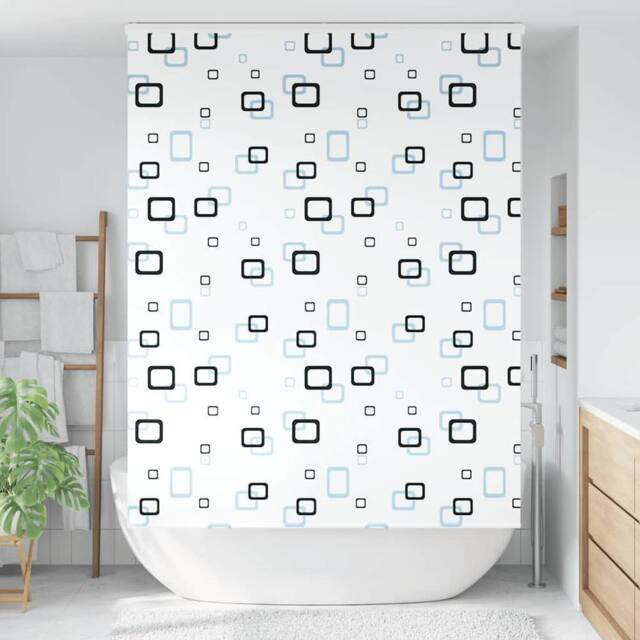 Berkfield Home Shower Roller Blind with Cassette 150x240 cm Fabric Width 146 cm in White - image 1