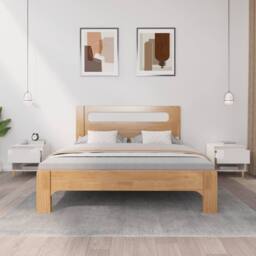 Berkfield Home Bedside Tables 2 pcs High Gloss White 50x46x50 Engineered Wood - thumbnail 3