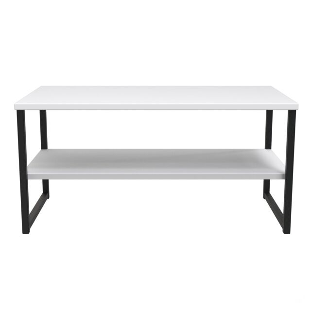 Ready Assembled 2 U Tamworth XXL Coffee Table 1000x500 (Ready Assembled) in White - image 1