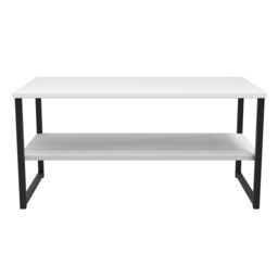 Ready Assembled 2 U Tamworth XXL Coffee Table 1000x500 (Ready Assembled) in White - thumbnail 1