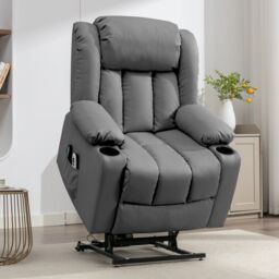 Artemis Home Sheridan Dual Motor Electric Riser Recliner with Massage & Heat in Grey - thumbnail 2