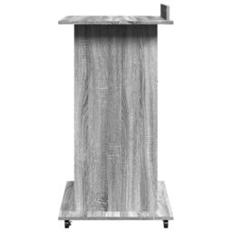 Berkfield Home Lectern with Wheels & Drawer Grey Sonoma 55x55x107 cm Engineered Wood - Size: 55 x 55 x 107 cm - thumbnail 5