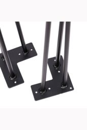 Living and Home 4 Pcs Black Three-Wire Metal Wire Clamp Furniture Legs - thumbnail 5
