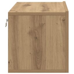 Berkfield Home TV Cabinet Set Artisan Oak Engineered wood TV Cabinet Rectangular in Brown - thumbnail 7