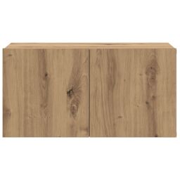 Berkfield Home TV Cabinet Set Artisan Oak Engineered wood TV Cabinet Rectangular in Brown - thumbnail 6