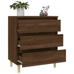 Berkfield Home Sideboard Brown Oak 60x35x70 cm Engineered Wood - Size: 60 x 35 x 70 cm - thumbnail 5