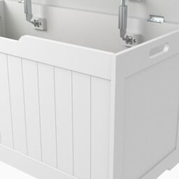 Xample Wooden Toy Box Storage Unit Chest Children Kids Baby Nusery Bedroom Playroom in White - thumbnail 6