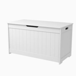Xample Wooden Toy Box Storage Unit Chest Children Kids Baby Nusery Bedroom Playroom in White