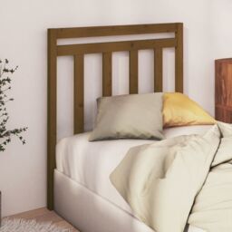 Berkfield Home Bed Headboard Honey Brown 95x4x100 cm Solid Wood Pine - Size: 95 x 4 x 100 cm - thumbnail 3