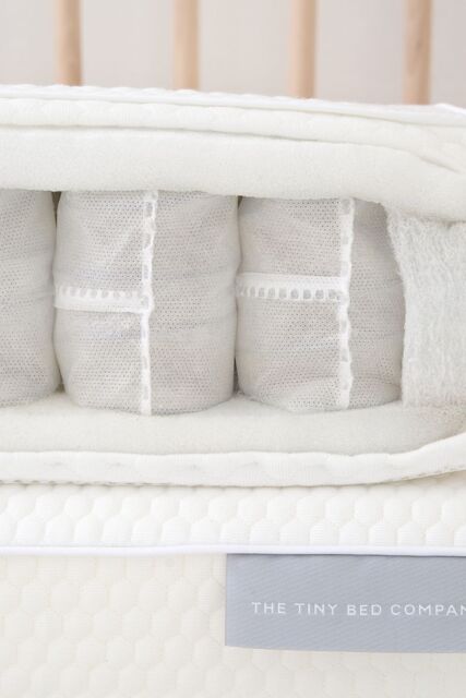 The Tiny Bed Company Luxury Pocket Sprung Cot Bed Mattress (140 x 70cm) in White - image 1