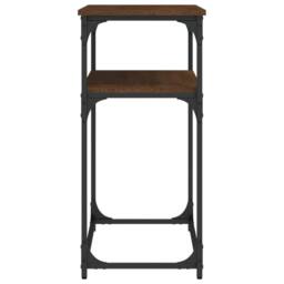 Berkfield Home Decorative Console Table Brown Oak 100x35.5x75 cm Engineered Wood - thumbnail 5
