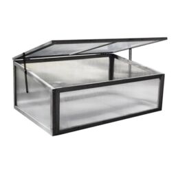 Marco Paul Mini Grey Cold Frame Greenhouse with Lid - thumbnail 3