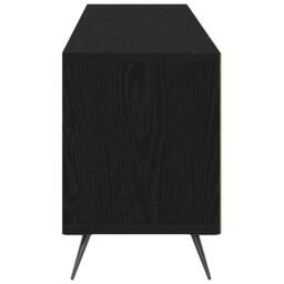 Berkfield Home TV Cabinet Black 150x30x44, 5 cm Engineered Wood - thumbnail 7
