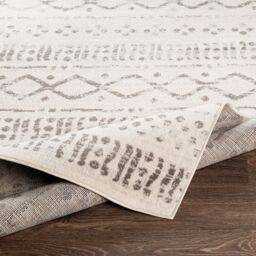 Livabliss Pisa-Global Grey Off-White Charcoal Living Dining Bedroom Rug in Light Grey - Size: 200 cm x 275 cm - thumbnail 4