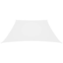 Berkfield Home Sunshade Sail Oxford Fabric Trapezium 2/4x3 m White - thumbnail 3