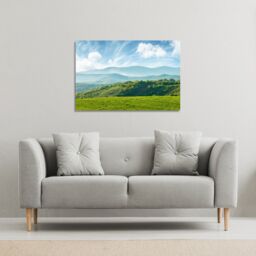 Benjamin Tate Design panorama of beautiful countryside of romania (Canvas Print) / 77 x 51 x 4cm in Natural - Size: 77 x 51 x 4 cm - thumbnail 1
