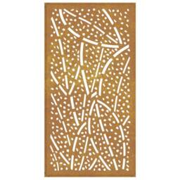 Berkfield Home Garden Wall Decoration 105x55 cm Corten Steel Leaf Design in Brown - thumbnail 5