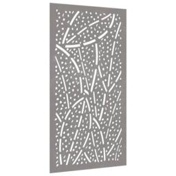Berkfield Home Garden Wall Decoration 105x55 cm Corten Steel Leaf Design in Brown - thumbnail 1