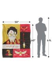 Warner Bros. Harry Potter Icons Silky Touch Super Soft Throw Blanket 152 X 127 cm in White - thumbnail 5