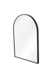 Living and Home Aluminium Alloy Framed HD Float Glass Bathroom Mirror in Black - thumbnail 3