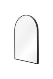 Living and Home Aluminium Alloy Framed HD Float Glass Bathroom Mirror in Black - thumbnail 2