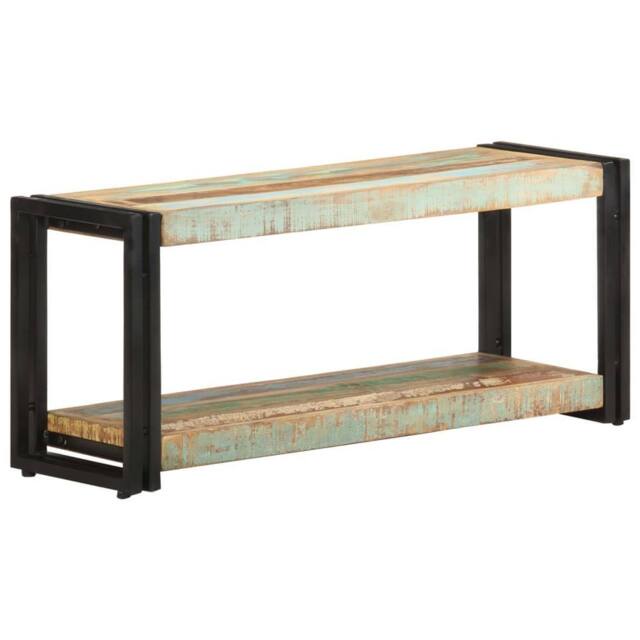 Berkfield Home TV Cabinet 90x30x40 cm Solid Reclaimed Wood in Brown - Size: 90 x 30 x 40 cm - image 1