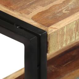 Berkfield Home TV Cabinet 90x30x40 cm Solid Reclaimed Wood in Brown - Size: 90 x 30 x 40 cm - thumbnail 4
