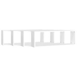 Berkfield Home Wall Cube Shelf 4 pcs White 80x15x26.5 cm Engineered Wood - thumbnail 4