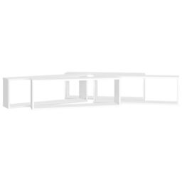 Berkfield Home Wall Cube Shelf 4 pcs White 80x15x26.5 cm Engineered Wood - thumbnail 5