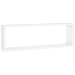 Berkfield Home Wall Cube Shelf 4 pcs White 80x15x26.5 cm Engineered Wood - thumbnail 6
