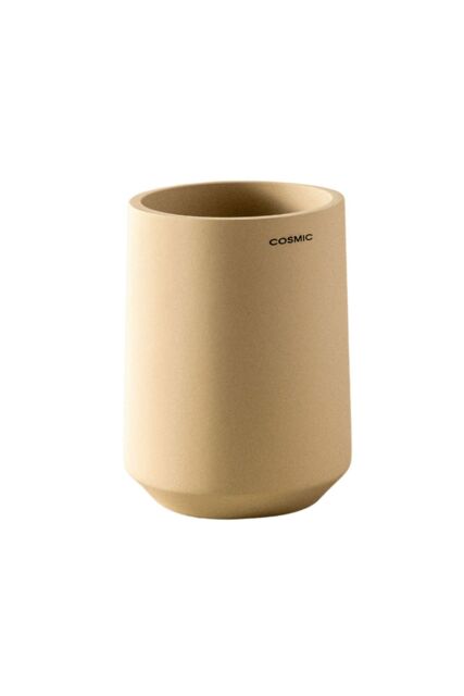 Cosmic Toothbrush Holder, Big Capacity, Durable, Polyresin, Sand, Saona in Beige - image 1