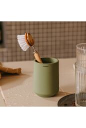 Cosmic Toothbrush Holder, Big Capacity, Durable, Polyresin, Sand, Saona in Beige - thumbnail 5