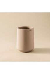 Cosmic Toothbrush Holder, Big Capacity, Durable, Polyresin, Sand, Saona in Beige - thumbnail 2