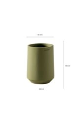 Cosmic Toothbrush Holder, Big Capacity, Durable, Polyresin, Sand, Saona in Beige - thumbnail 6