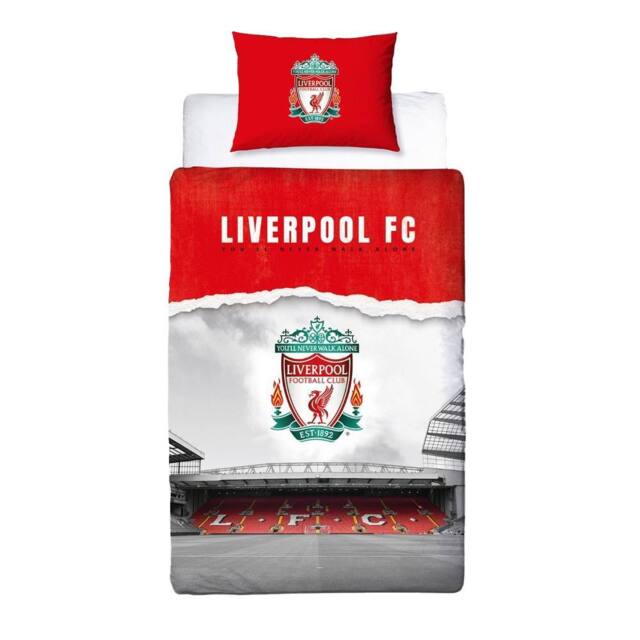 Liverpool FC Never Walk Alone Duvet Set in Red - Size: Single - image 1