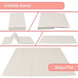 KandyToys Large Foldable Waterproof Baby Play Mat in Grey - thumbnail 3