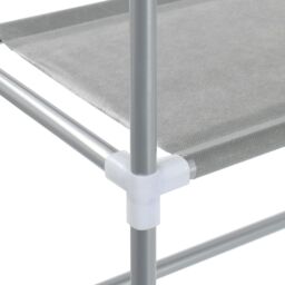 Berkfield Home 2-Tier Storage Rack over Washing Machine Grey 69x28x143 cm Iron - Size: 69 x 28 x 143 cm - thumbnail 6