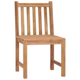 Berkfield Home Garden Chairs 4 pcs Solid Teak Wood in Brown - thumbnail 1