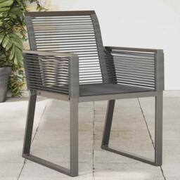 Berkfield Home Beautiful Garden Chairs 4 pcs Black Poly Rattan - thumbnail 2