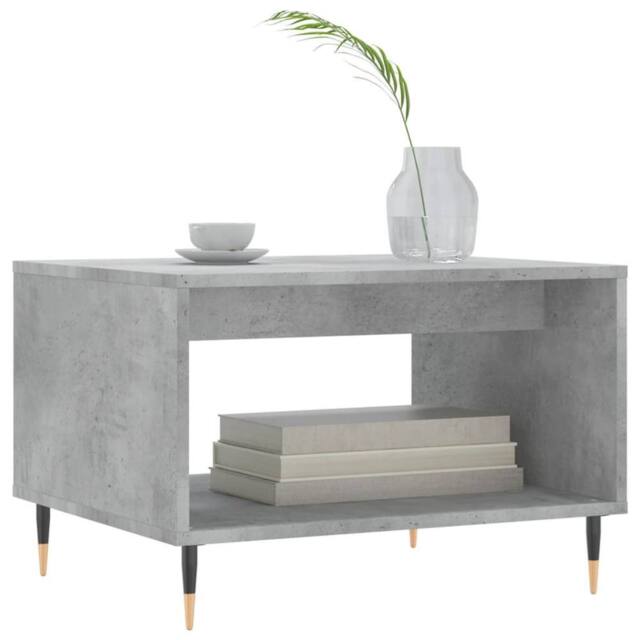 Berkfield Home Decorative Coffee Table Concrete Grey 60x50x40 cm Engineered Wood - Size: 60 x 50 x 40 cm - image 1