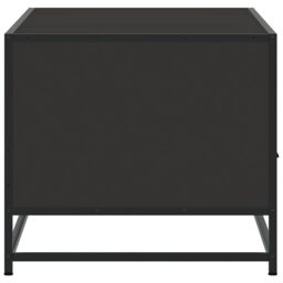 Berkfield Home Coffee Table Black 100x50x45 cm Engineered Wood & Metal - Size: 100 x 50 x 45 cm - thumbnail 6