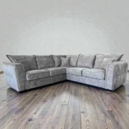 SNUG FURNITURE BIRMINGHAM LTD Serena Large Corner Sofa Full-Back in Grey