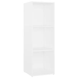 Berkfield Home TV Cabinet White 107x35x37 cm Engineered Wood - Size: 107 x 35 x 37 cm - thumbnail 7