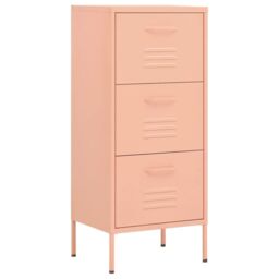 Berkfield Home Storage Cabinet Pink 42.5x35x101.5 cm Steel - thumbnail 2